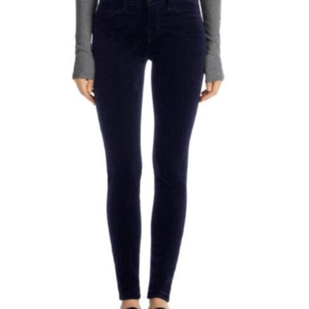 NWT  J Brand dark purple velvet jeans size 26